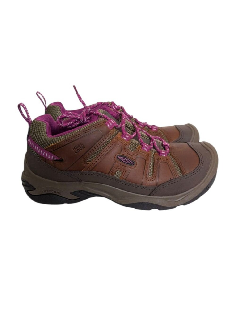 Keen Circadia Vent Leather Hiking Shoes Syrup Boysenberry Brown Purple Sz 8.5 - Picture 9 of 12